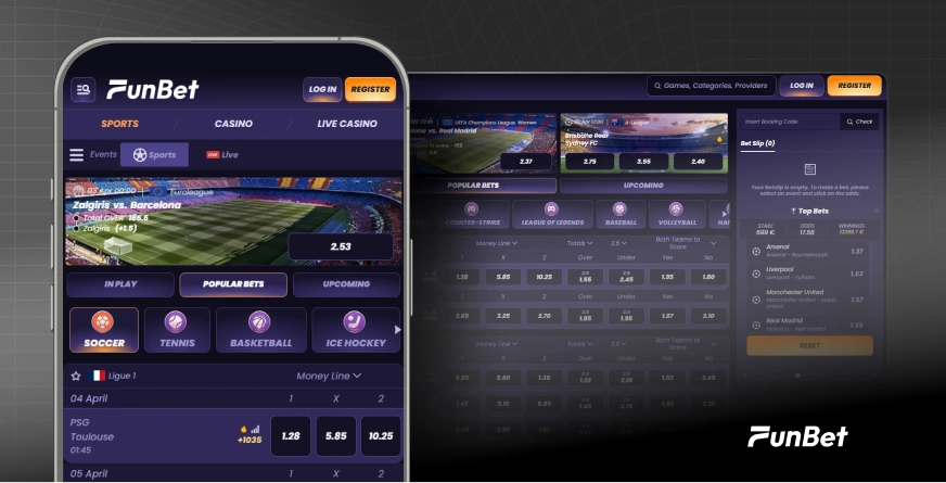 Funbet Casino app-skjermbilde